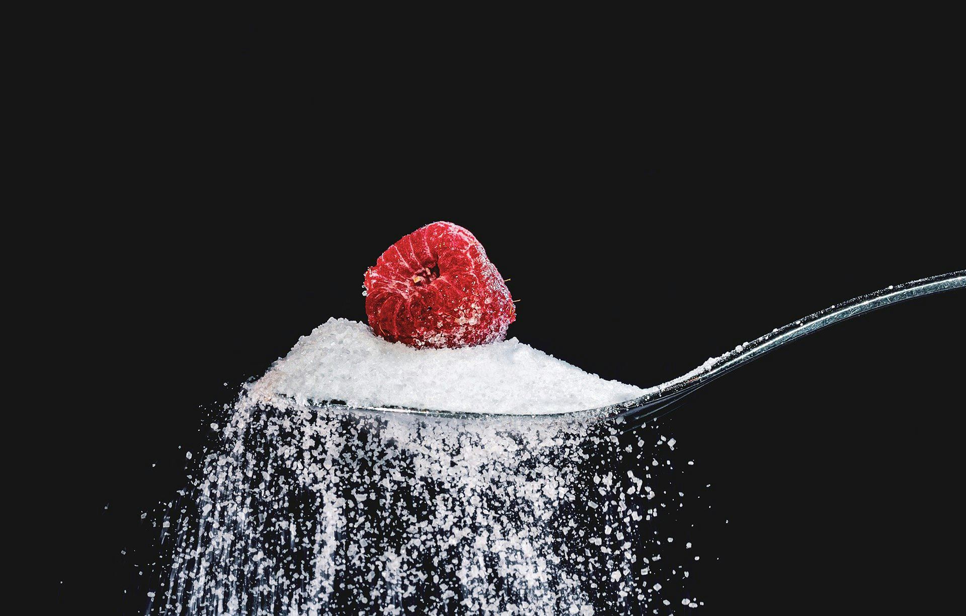 Sugar on a spoon